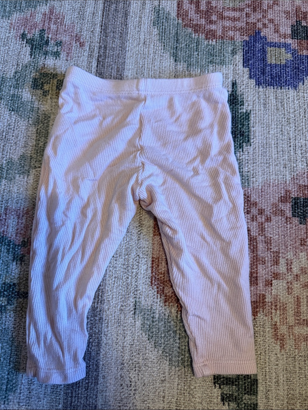 Baby/Toddler Pink Ribbed Knit Bottoms